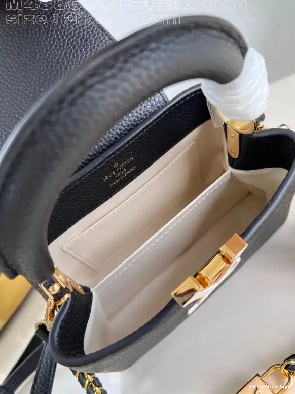 Aaa replica bags CAPUCINES VUITTON LOUIS MINI-21*14*8CM 0706